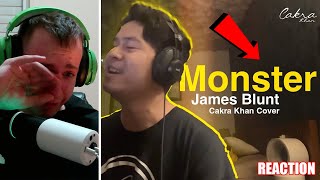 THIS WAS TOO MUCH  REACTION Monster  James Blunt Cakra Khan Cover emotional reaction crying [upl. by Bohon]