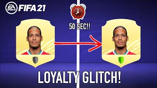 THE EASIEST WAY TO GET LOYALTY IN FIFA 21 NO LOSS GLITCH [upl. by Russo]