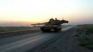 My M1A2 Abrams Tank firing in Iraq [upl. by Baxter]