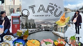 🇯🇵Hokkaido EP3 One Day in OTARU Otaru Canal Otaru Music box museum Sankaku Market [upl. by Itnava]