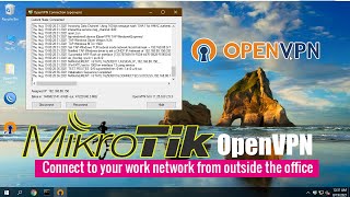 How to create VPN server on Mikrotik with OpenVPN  Client to Site [upl. by Erodeht]