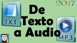 programa para pasar texto a audio  Crea AudioLibros [upl. by Idisahc406]