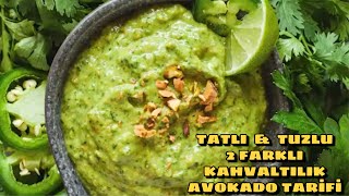 EKMEĞE SÜRMELİK İKİ HARİKA AVOKADO TARİFİ  VEGAN KAHVALTILAR İÇİN EFSANE [upl. by Tufts402]