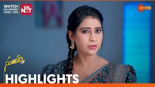 Sundari  Highlights of the day  Watch full EP only on Sun NXT  26 July 2023  Gemini TV [upl. by Berrie]