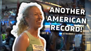 Alicia Monson On Her 90970 American Record In The Womens Two Mile At Millrose Games 2024 [upl. by Jobyna]