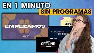 🔥PANTALLAS para TWITCH🔥  Animadas y GRATIS ✅ [upl. by Silrak]