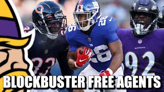 11 Blockbuster Free Agents for the Minnesota Vikings 👀💰🤯 [upl. by Anjanette245]