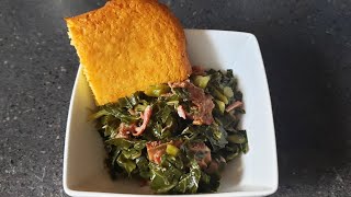 Southern Collard Greens With Smoked Neckbones  Collard Greens Recipe [upl. by Ynnej262]