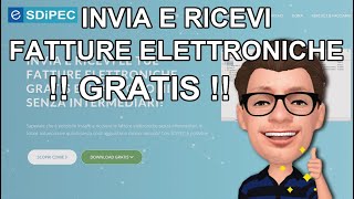 Invia e Ricevi Fatture Elettroniche GRATIS Programma di Fatturazione Elettronica SDIPEC [upl. by Yreme]