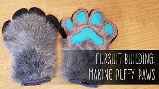 Making a pair of puffy fursuit handpaws [upl. by Rambert]