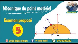 Examen proposé mécanique du point 5 [upl. by Gerius130]