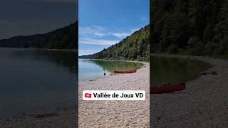 🇨🇭🏖️ Les plages du lac de Joux dans le Jura vaudois Joux Lake beaches VD Switzerland [upl. by Ynad]