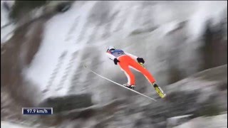 Kamil Stoch 112m Vikersund 2016 Q [upl. by Annavoeg]