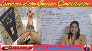 Class13 L2 Part2  Sources of the Indian Constitution  Indian Polity  M Laxmikanth [upl. by Tarrant878]