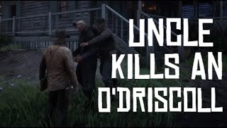 RDR2  Uncle Kills an ODriscoll Rare Random Event [upl. by Akimrej]