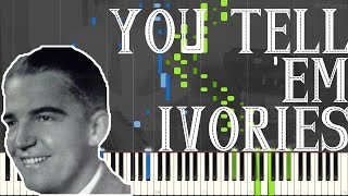 Zez Confrey  You Tell Em Ivories 1921 Novelty Ragtime Piano Synthesia [upl. by Bremser]