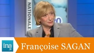 Françoise Sagan quotDerrière l épaulequot  Archive INA [upl. by Okeim750]