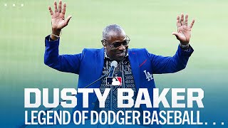 Dusty Baker honored by the Dodgers Full ceremony and hear from Dusty [upl. by Jock]