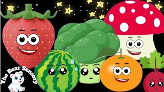 The Bear Sensory  Funky Veggies  Dancing Mix Fruits And Vegetables [upl. by Secundas]