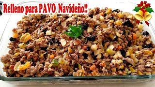 Delicioso RELLENO PARA PAVO Navideño 🍾🌲😋 CrisEnLaCocina [upl. by Aronson]