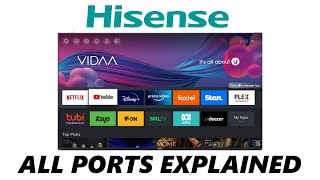 Hisense VIDAA Smart TV  All Ports [upl. by Moneta]