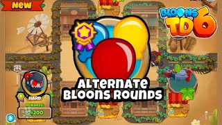 Middle of the Road  Alternate Bloons Round Hard Bloons TD 6 [upl. by Deehahs]