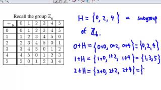 Cosets and LAGRANGES Theorem Part 1 [upl. by Sidon448]