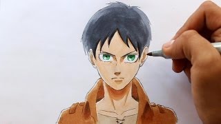 Wie zeichnet man Eren Jaeger Shingeki no Kyojin zeichen Tutorial [upl. by Jeannette]