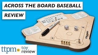 Baseball Game Wooden Board Game Review from Across the Board Game [upl. by Yhtnomit]