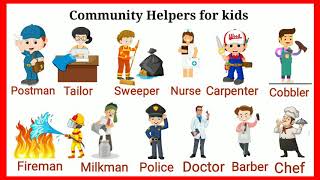 Class 1 EVS Community Helpers for kids Our Helpers Our Helpers Name Our Helpers Activity [upl. by Anuayek]