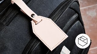 How to Make a Luggage Tag in Leather [upl. by Allets6]