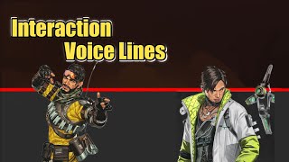 All Mirage  Crypto Interaction Voice Lines  S18 Apex Legends [upl. by Kamp]