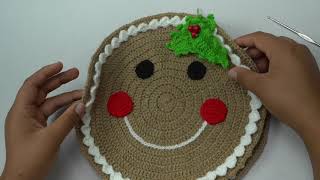 POSA PLATOS A CROCHET PARA NAVIDAD [upl. by Isak]