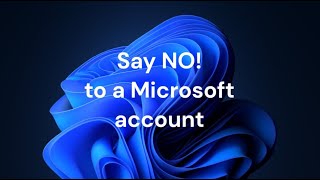 No need for a Microsoft account to use Windows 11 [upl. by Ninazan98]