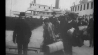 Arrival of immigrants Ellis Island [upl. by Lanford]