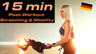 INDOOR CYCLING STRETCHING  Dehnen amp Mobilisation nach dem Workout [upl. by Marget]