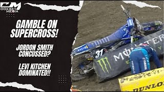 Supercross Gambling Did Jordon Smith Race Concussed Levi Dominated Seattle [upl. by Nnylhtak307]