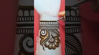 Very Simple Mehndi Design  Mehandi Ki Design mehandidesign shorts eidmehndi [upl. by Ahsiym]