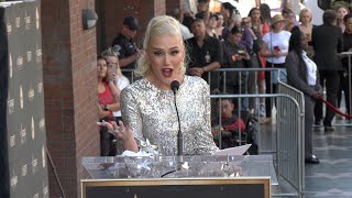 Gwen Stefanis speech at her Hollywood Walk of Fame star ceremony [upl. by Sol374]