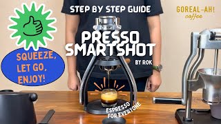 Presso SmartShot by ROK Espresso for everyone  Step by step guide how to use [upl. by Aneekat]