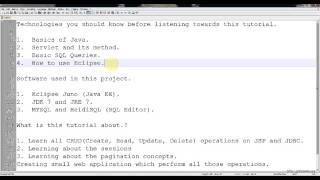 1 Introduction  JSP Servlet Project For Beginners [upl. by Drugge]