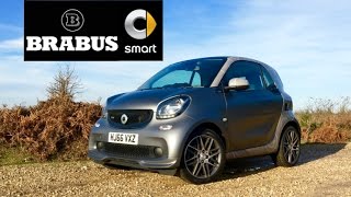 2017 Smart Brabus ForTwo Review  Inside Lane [upl. by Ojahtnamas]