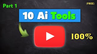 Use these 10 FREE Ai Tools if you are a Youtube Creator GUARANTEED [upl. by Linette575]