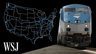 Inside Amtrak’s Dying LongDistance Trains  WSJ [upl. by Silvain]