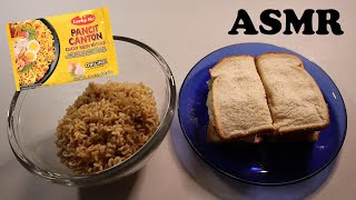 LUCKY ME PANCIT CANTON amp SALAMI SANDWICH ASMR MUKBANG [upl. by Horter]