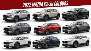 2022 Mazda CX30 SUV  All color Options  Images  AUTOBICS [upl. by Malvin28]