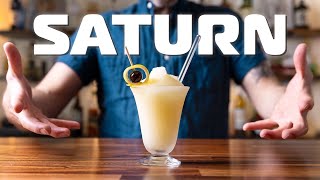 SATURN  a FROZEN passionfruit tiki drink from the space age [upl. by Wise]