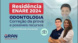 Residência ENARE 2024  Odontologia Correção da prova e possíveis recursos [upl. by Abehsile]