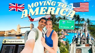 MOVING TO THE USA  ORLANDO FLORIDA TRAVEL DAY VLOG 2024 🇺🇸 [upl. by Winograd]