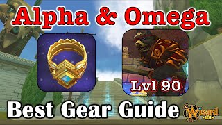 Wizard101  Alpha amp Omega Ring Best Gear Guide [upl. by Leila]